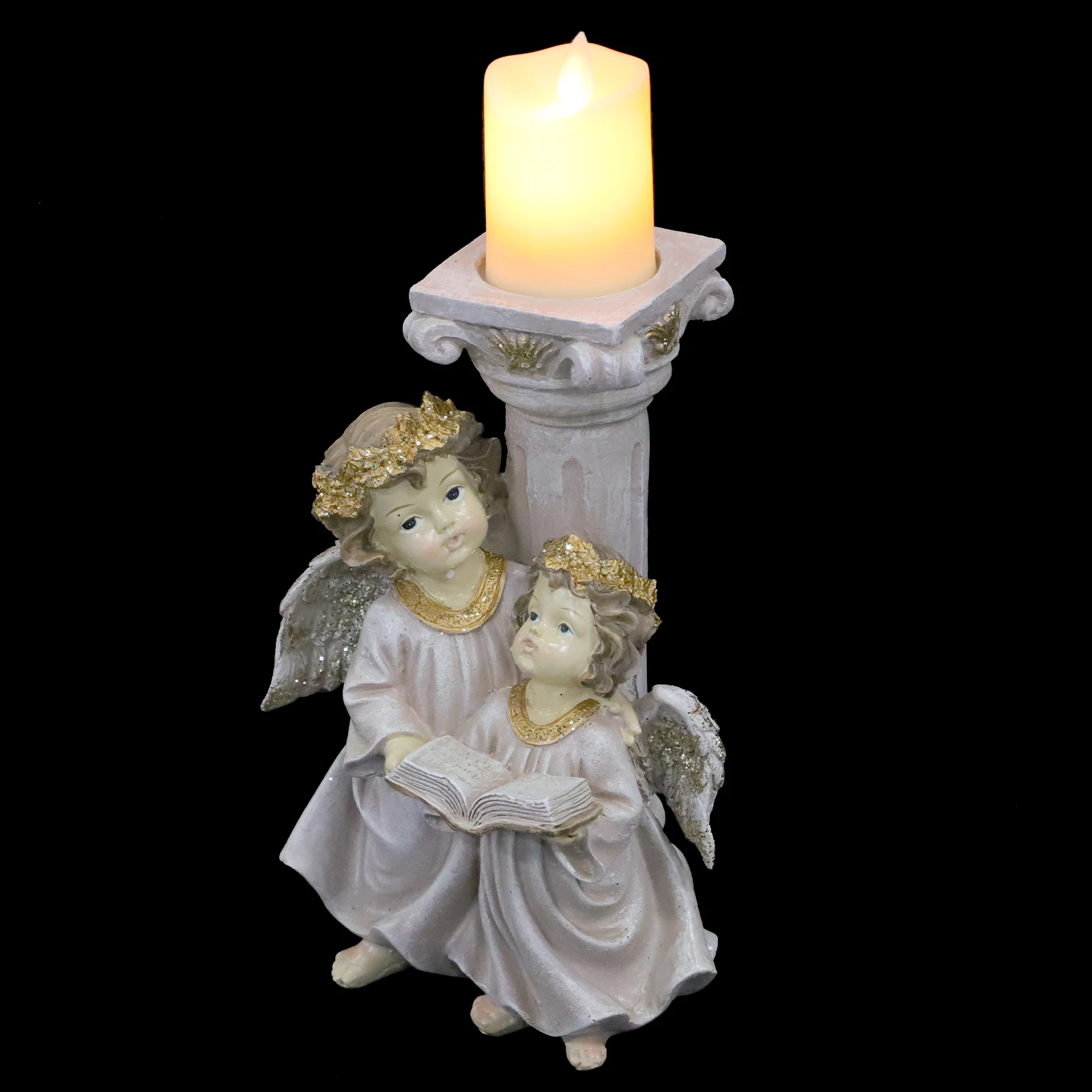 

Angel Shaped Holder Angel Shaped C leholder Resin Artware Home Decor C leholder With Simulation C Romantic Atmosphere