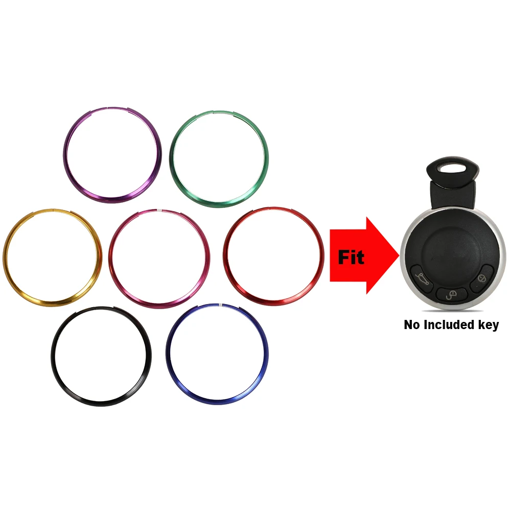 jingyuqin Car Aluminum Alloy Styling Key Ring Decorations Car Key Shell For BMW Mini Cooper Clubman Countryman R56 R57 R58 R60