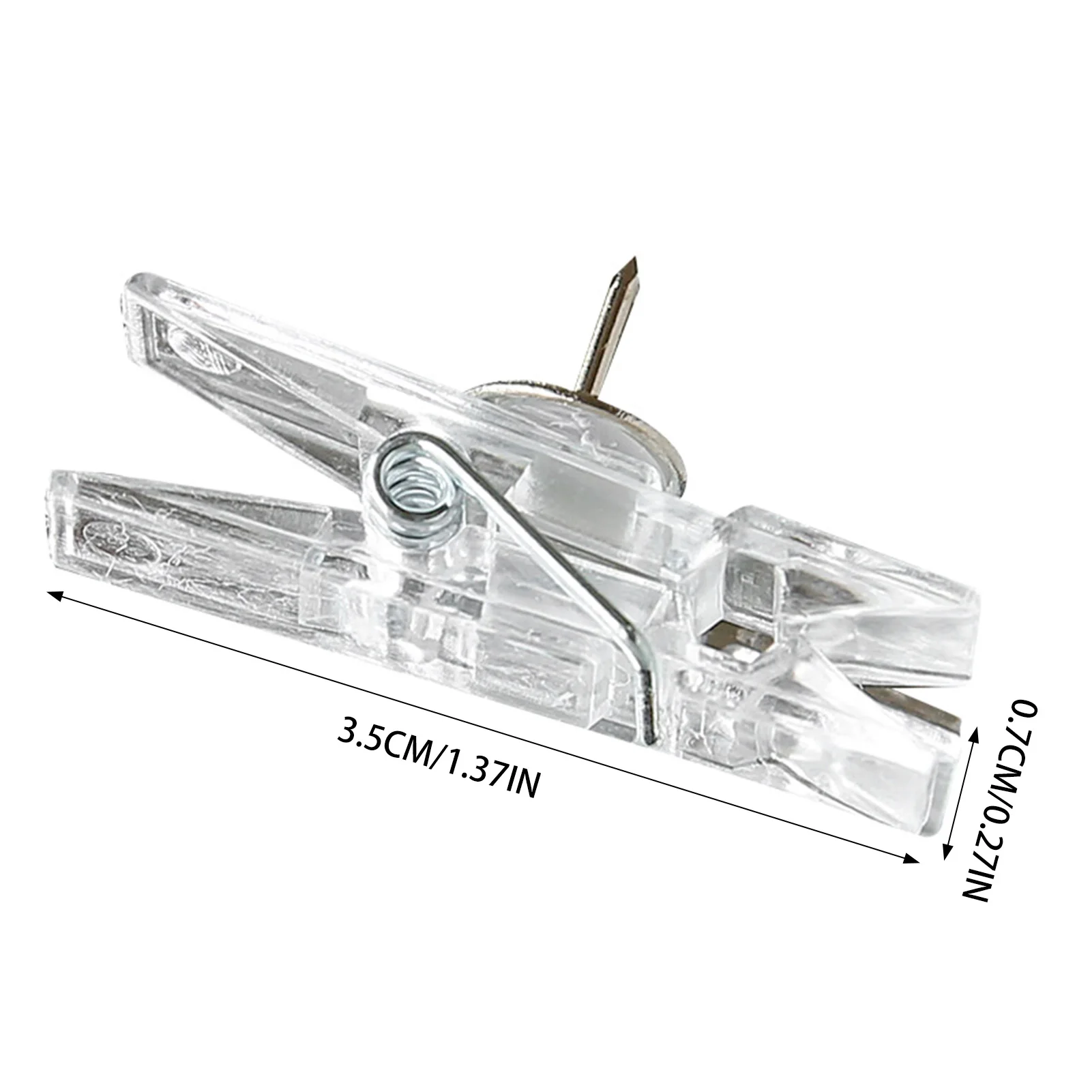 20 قطعة مشبك متعدد الوظائف Thumbtack الفلين البلاستيك الشفاف صور المنزل الجدار الديكور كليب شفافة ورأى الأظافر المعدنية