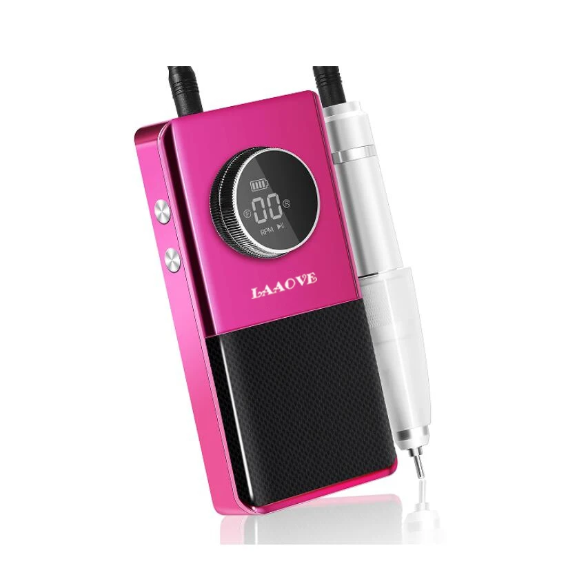 LAAOVE 45000RPM trapano elettrico professionale ricaricabile per unghie lima per unghie portatile senza fili per unghie in Gel acrilico rimuovi
