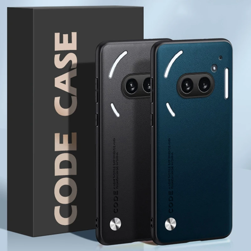 Für Nothing Phone 2A Plus Hülle Luxus PU Leder Handyhülle für Nothing Phone 2A 5G Rückseitige Abdeckung Silikon stoßfester Schutz