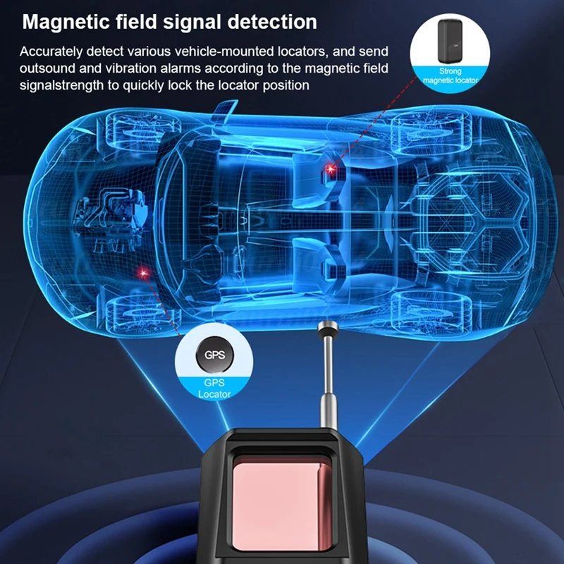 Dispositivo di ascolto localizzatore GPS anti-auto Bug RF Wireless All Signal Scanner Protezione di sicurezza