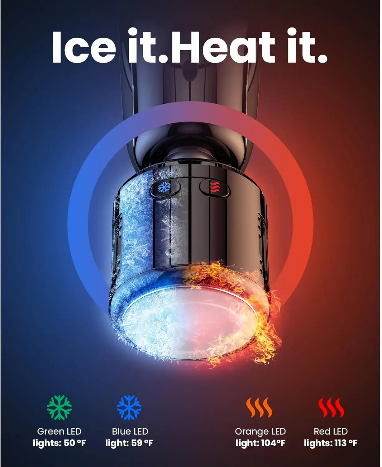 Q2 Pro Mini Massage Gun with Heat and Cold Head,Pocket-Sized Deep Tissue Massager Gun,Portable Percussion Muscle Massager Gun