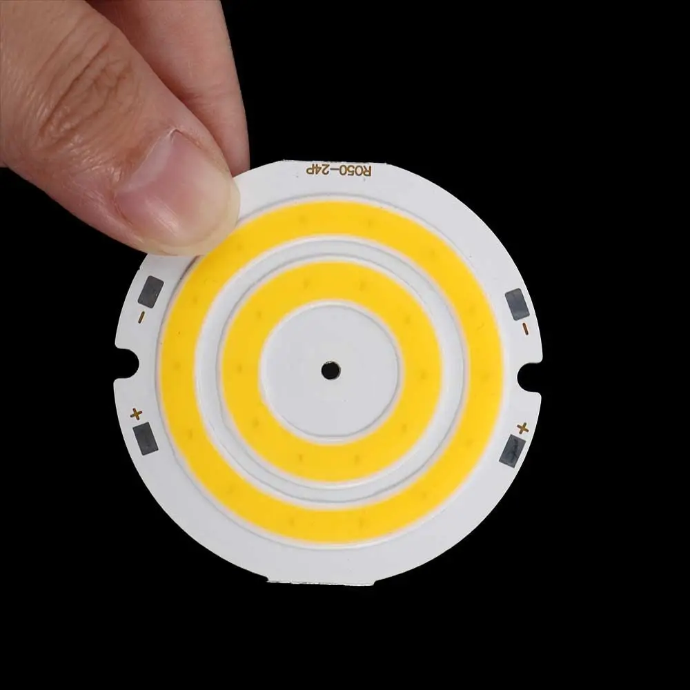 50mm Dia DC 3V 4V DIY Lamp Round Double Ring COB Circular LED COB Lighting Light Plate COB Chip Lighting Components