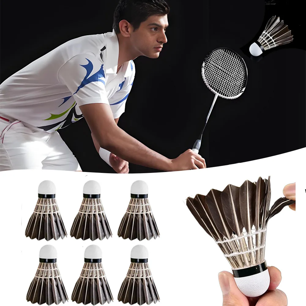 

Professional Grade Durable Black Duck Feather Shuttlecocks for Training Matches Wind-resistant Badminton Shuttlecocks