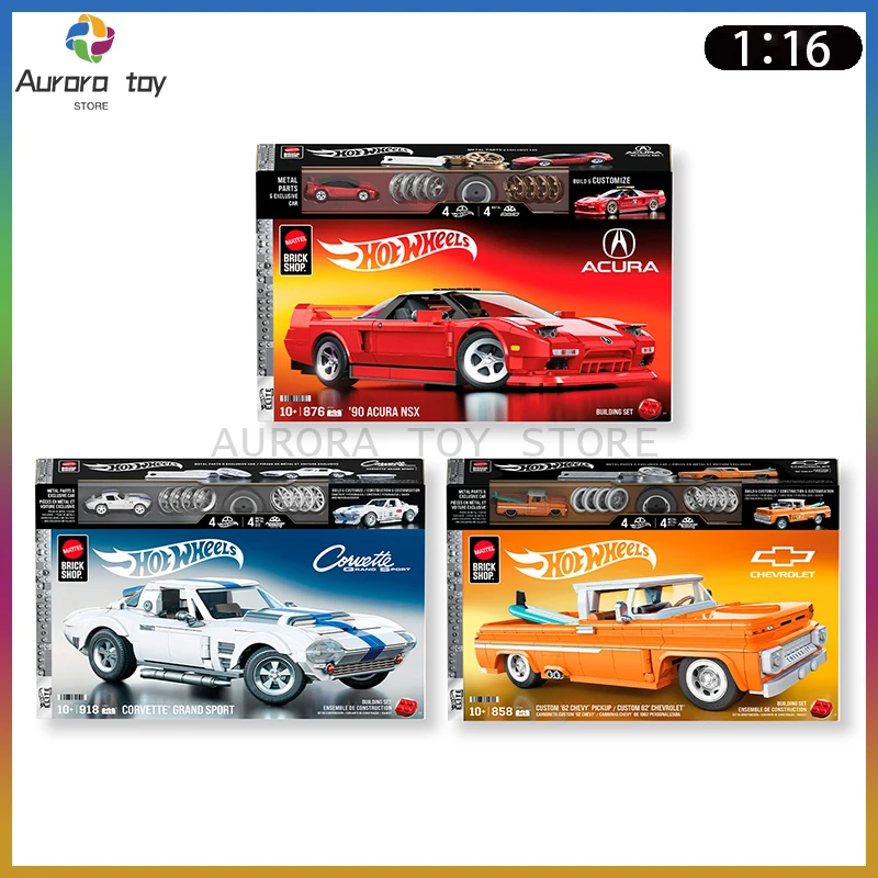 Nueva tienda de ladrillos Mattel Hot Wheels ensamblar modelo de coche 1/16 NSX Grand Sport Pickup juguete coleccionable personalizado modelo regalo de cumpleaños