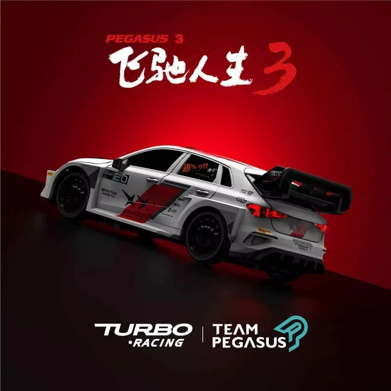 Official Genuine TURBO RACING Flying Life 3 RC Remote Control Car 1:76 Super Mini Model Car C78 RTR Hobby Fans Toy Gift