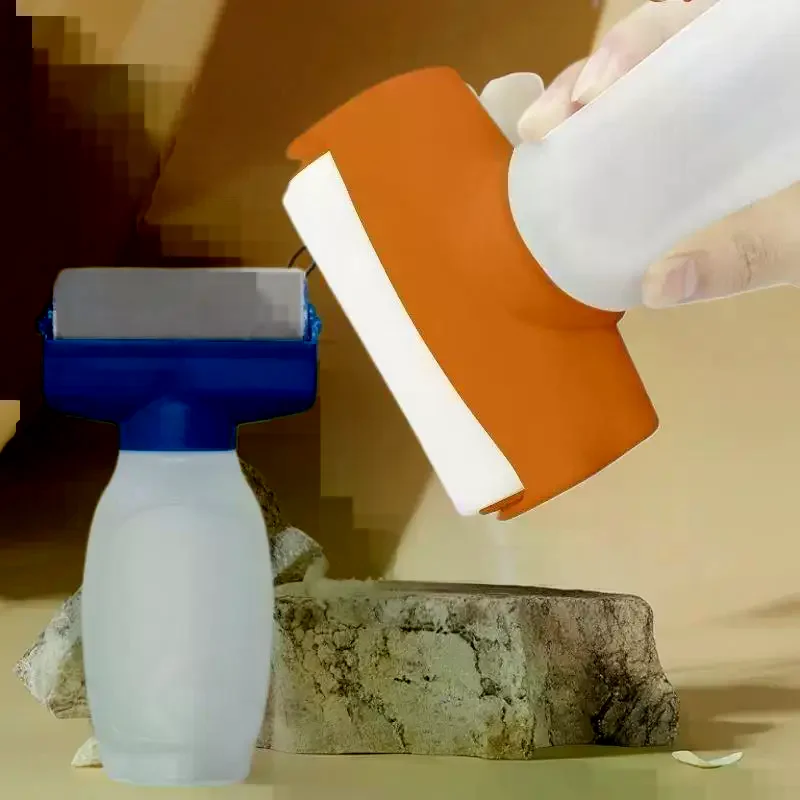 

DIY Wall Touch-Up and Restoration Gadget, 350ml Water-Borne Latex Paint Plastic Vessel, Paint Roller Brush in One Piece