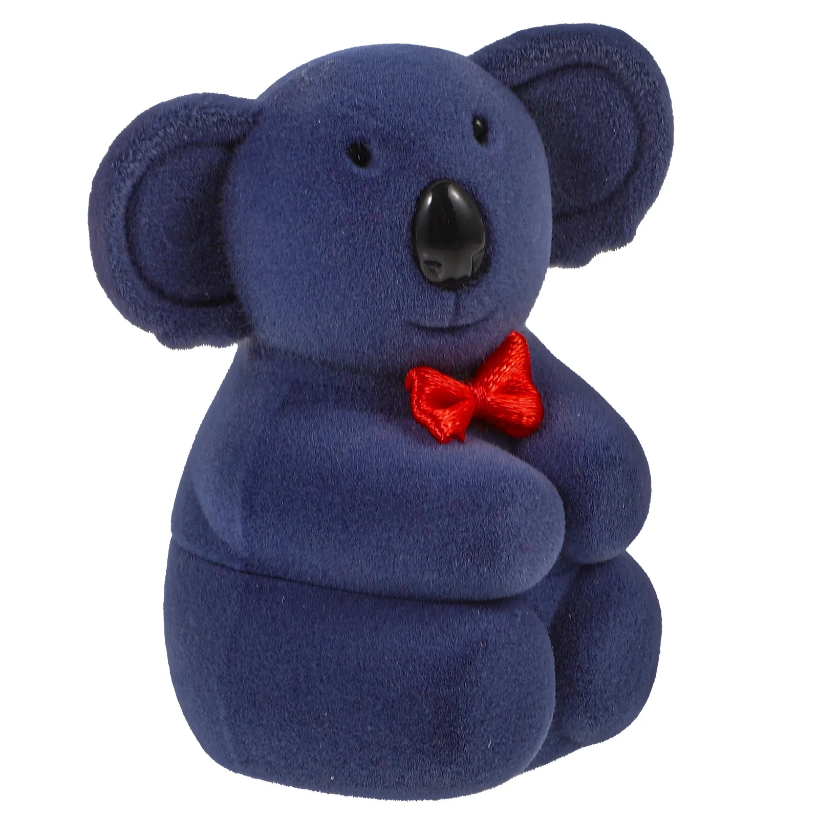Koala Shape Ring Box Plastic Jewelry Case for Proposal Engagement Wedding Ring Holder Organizer Earrings Storage Case view 4
