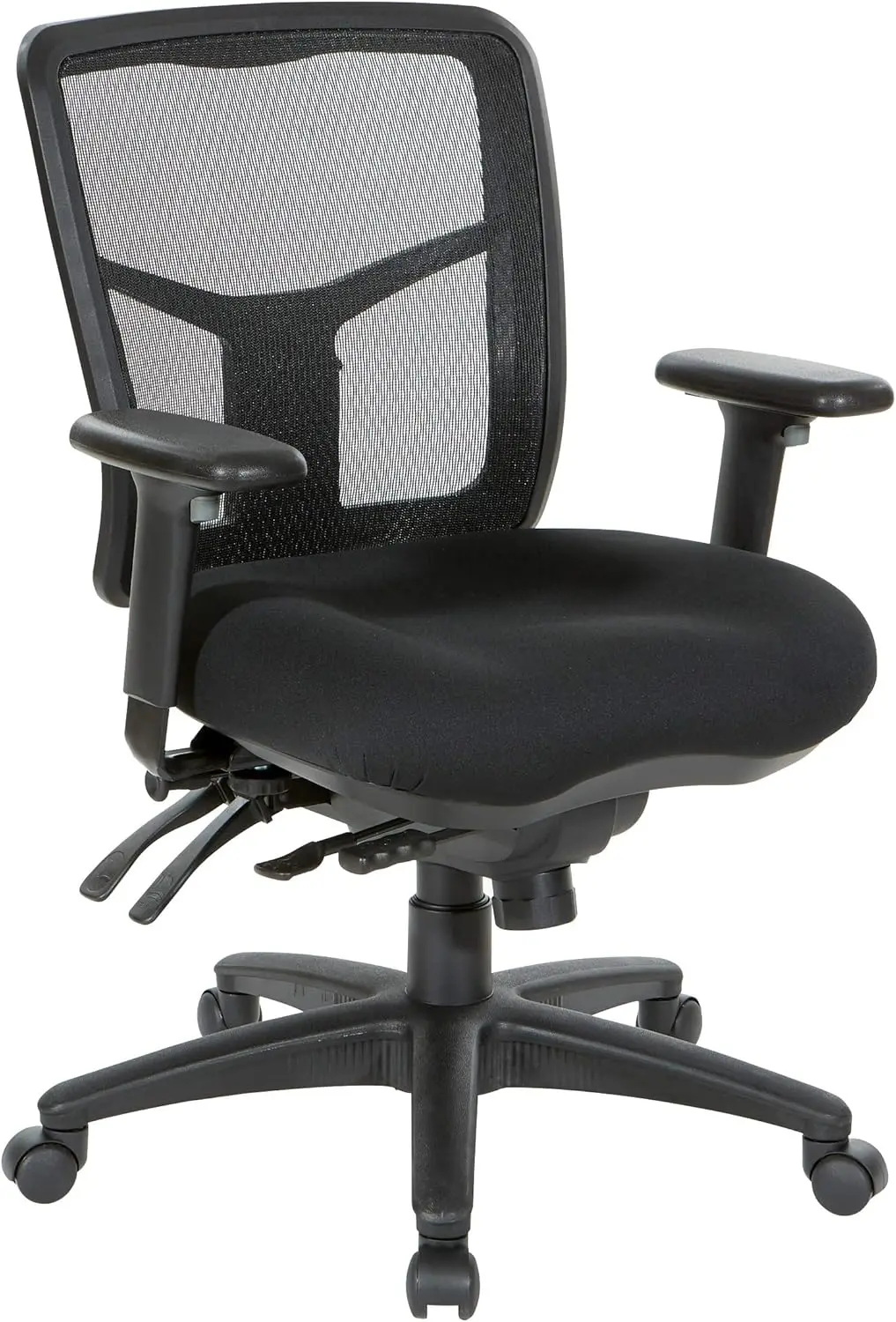Office Star Progrid Breathable Mesh Manager'S Office Chair With Adjustable Seat Height, Multi-Function Tilt Control And Seat