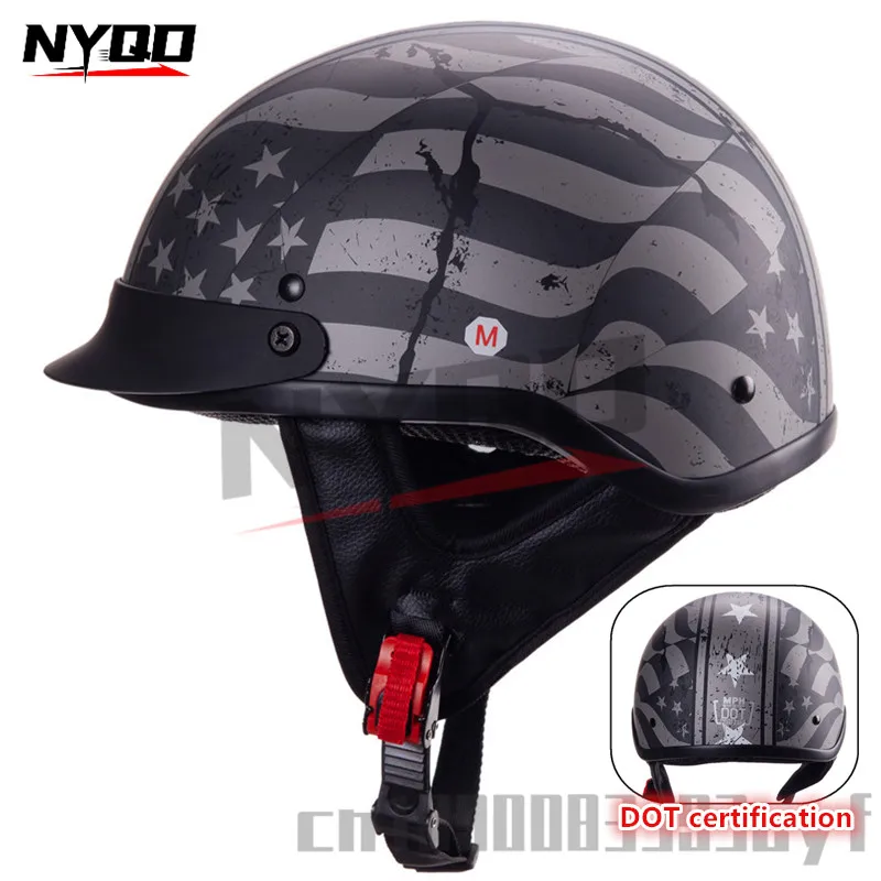 

DOT certified half-helmet motorcycle helmet ZR-803 classic vintage helmet lightweight design motorbike helmet cascos para moto