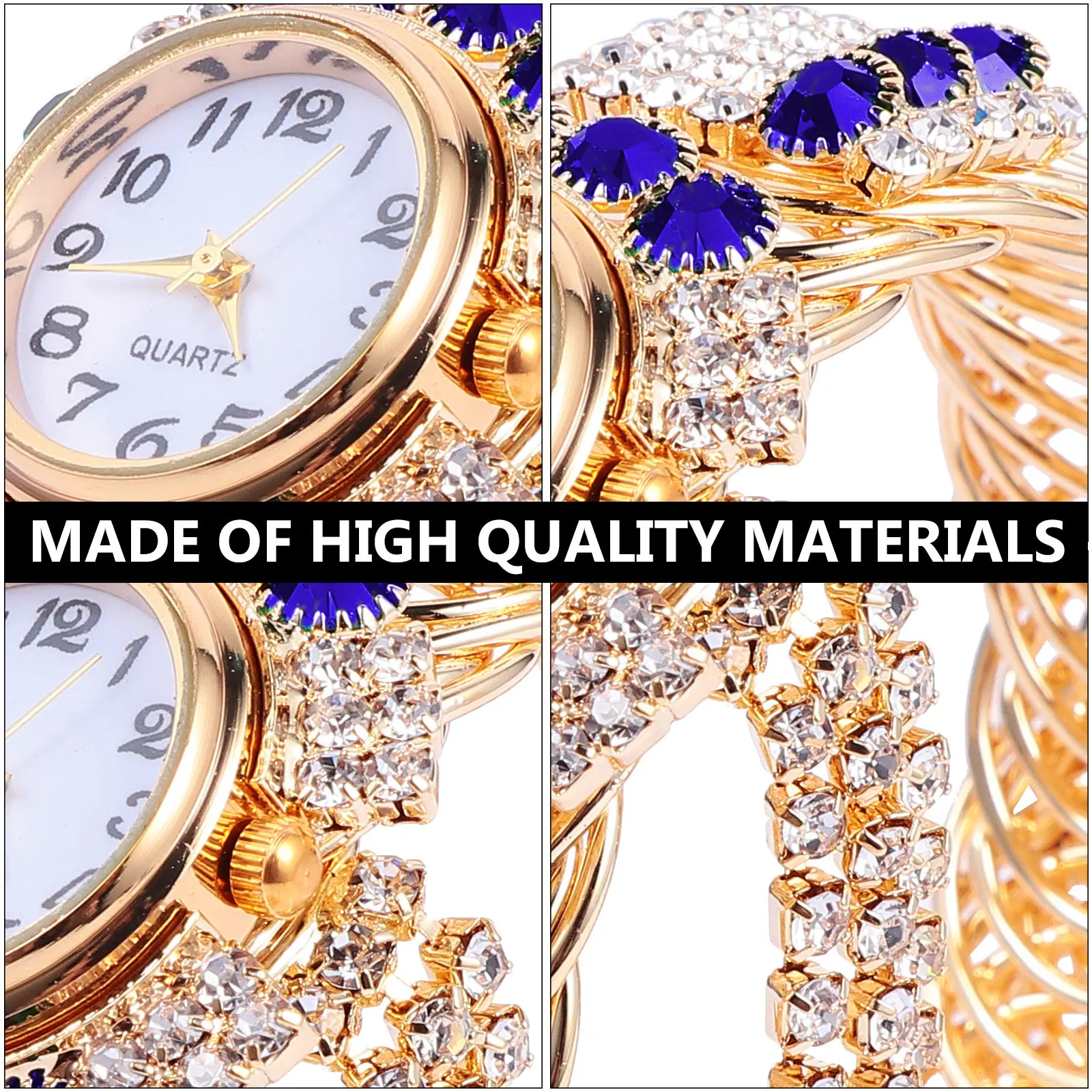 1Pcs Shiny Alloy Quartz Watch for Women Fashion Bracelet Watch Lady Timepiece Lightweight Comfortable Daily Wear Chic