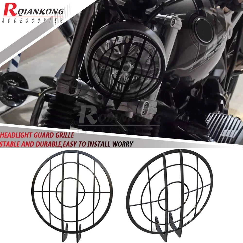 For BMW Rninet RNINE 2014-2023 Motorcycle Headlight Guard Protector Grille Grill Covers R Nine T Scrambler/Urban GS/Pure/Racer