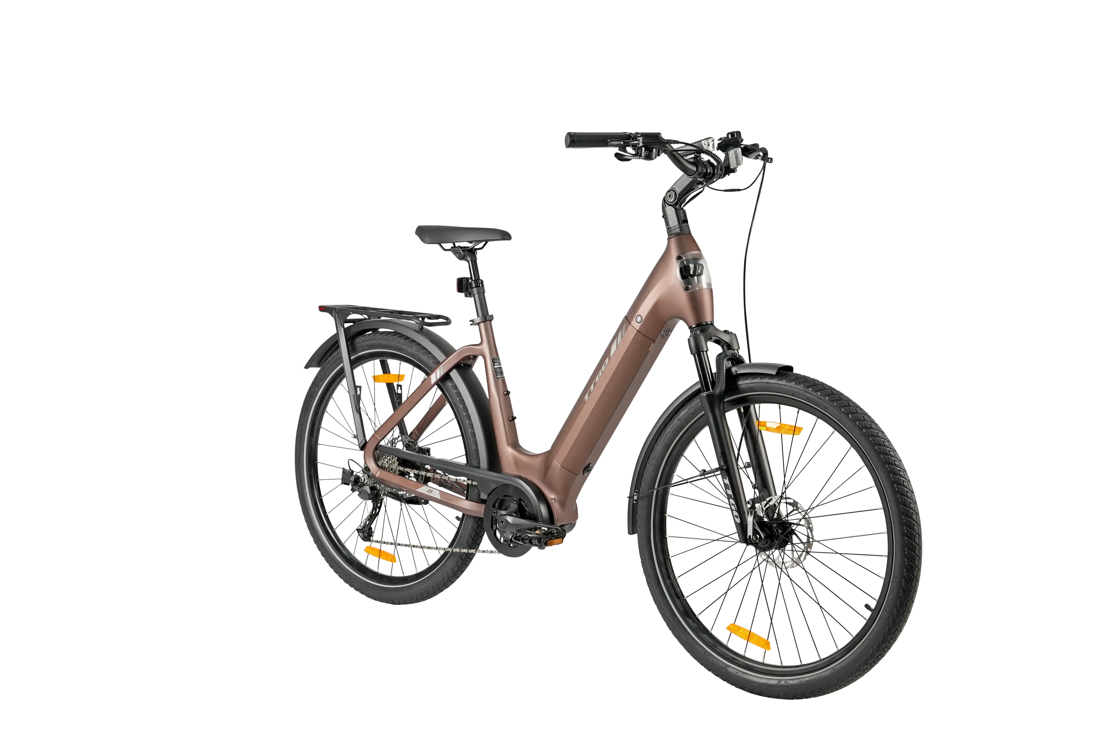 Vélo électrique 36V 18Ah 250W TTGO Z5 avec moteur Bafang à entraînement central, 27,5 pouces, vélo de ville, autonomie 110-130 km, CE EN15194 Pedelec