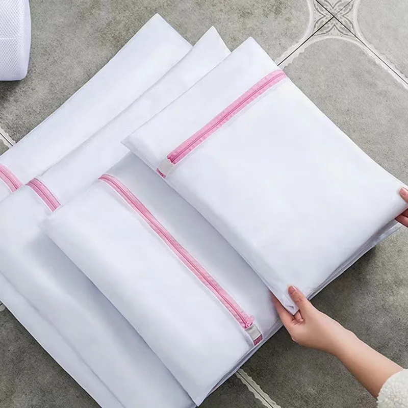 1/3Pcs Zippered Mesh Laundry Bags for Bra Underwear Household Cleaning Tools Bra Care Underwear Cleaning Accessories