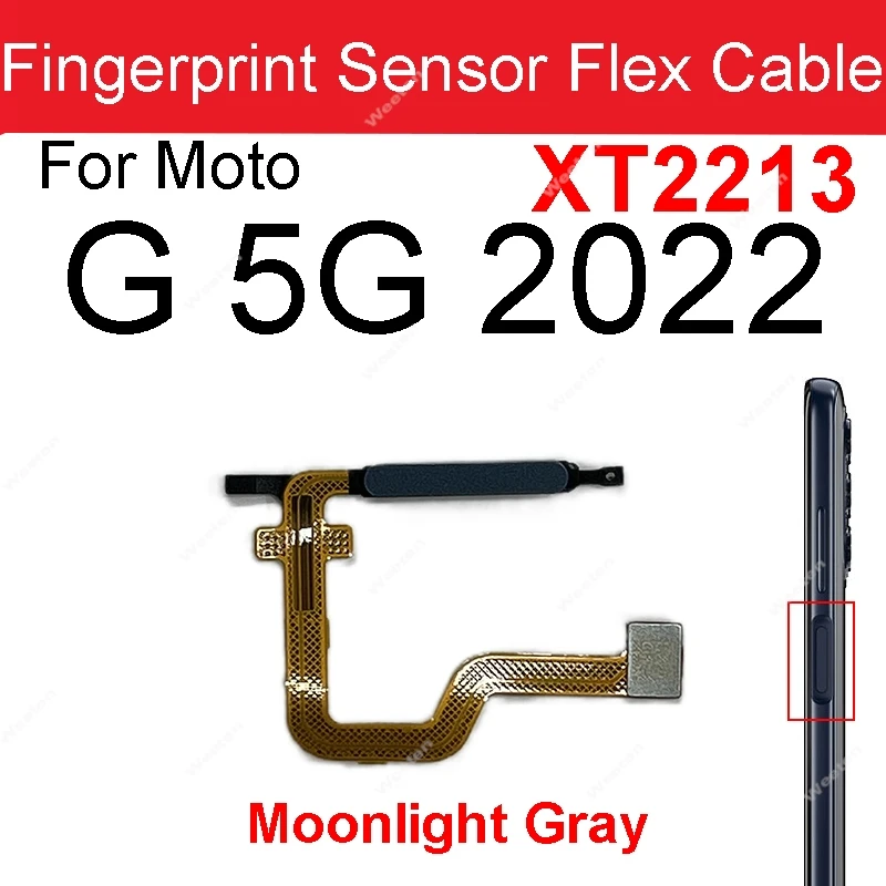 For Motorola Moto G 5G Plus One 5G Fingerprint Reader Touch ID Sensor Return Key Home Button Flex Cable Replacement Parts