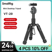 Mini trípode de aluminio SmallRig VT-20 carga 6 kg con placa de liberación rápida altura máxima 52 cm para DSLR, cámaras sin espejo, teléfonos inteligentes