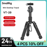 SmallRig Aluminum Mini Tripod VT-20 Load 6kg with Quick Release Plate Max Height 52cm for DSLRs, Mirrorless Cameras, Smartphones