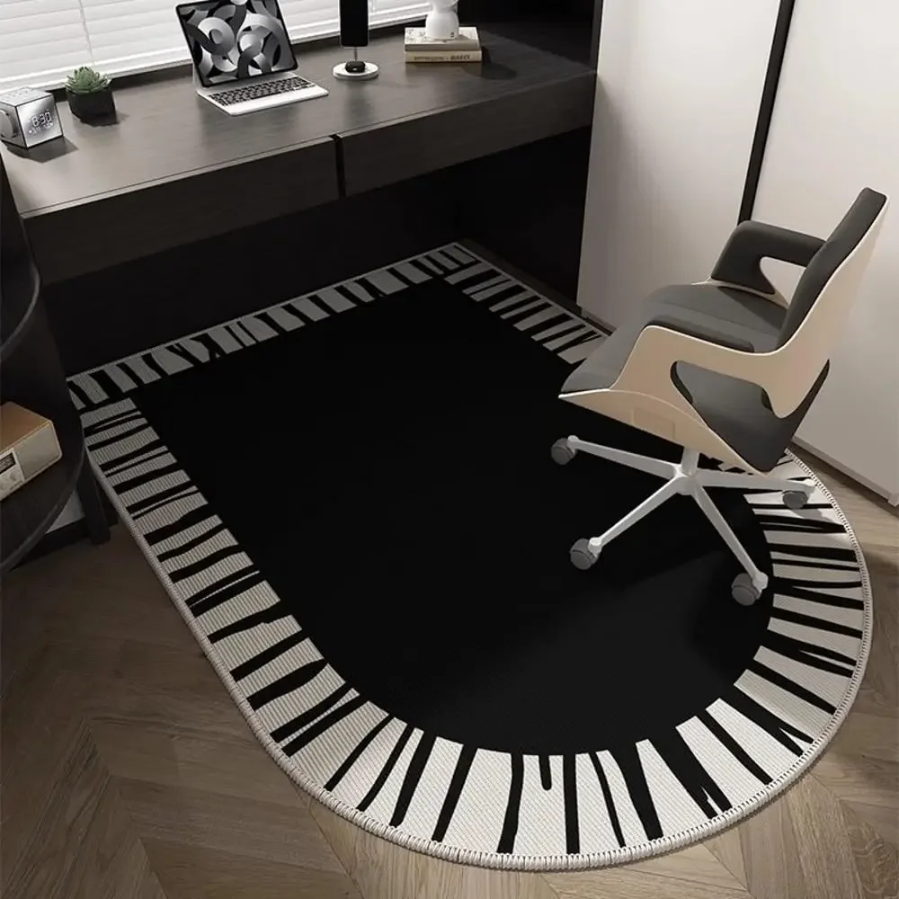 VIKAMA Luxury-Style Minimalist Arched Carpet - Durable For Bookshelves, Office Floor Mats, Chair Protection Pads - Home Decor