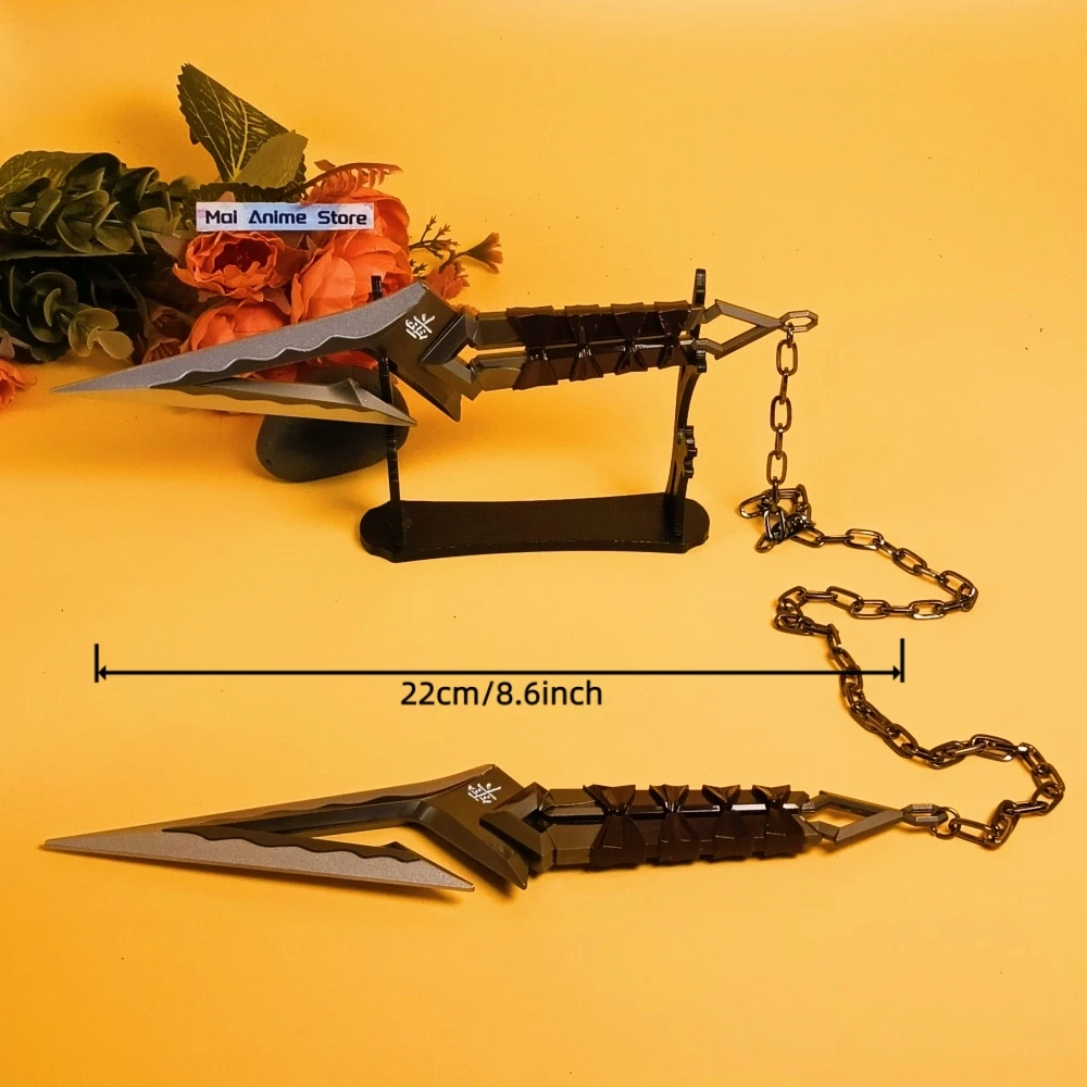 8,6 pouces Ninja Star Kunai Valorant Katana Original samouraï jouet épée en métal Anime Cosplay accessoire taille réelle japonais Katana jouet cadeau