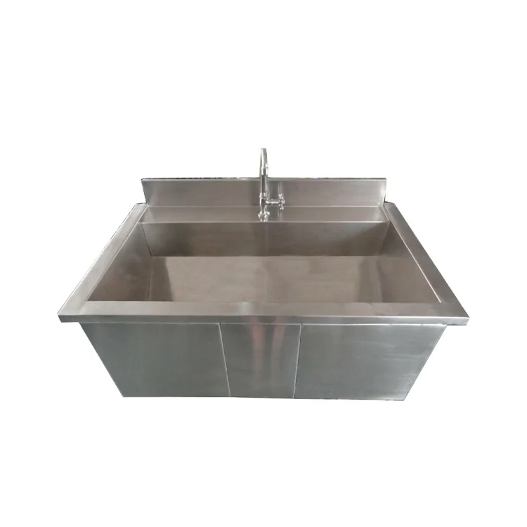 Customized Factory Supply High Quality Stainless Steel Wash Trough Wall Mounted Basin Sink