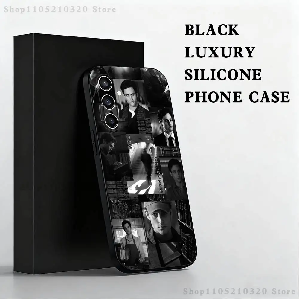 Custodia per telefono Joe G-Goldberg Y-You Series per Samsung S25, S24, S23, S22, S21, S20, S10, Ultra, Plus, Lite, FE, Cover morbida in silicone nero