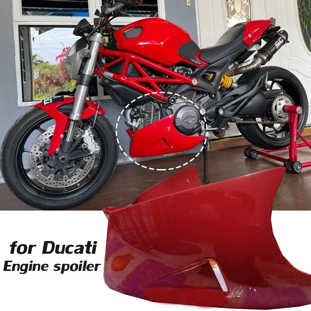 M1100 Belly Pan for Ducati Monster 696 795 1100 796 Engine Spoiler Protector Guard Cover Under Cowl Lower Fairing Bellypan Moto