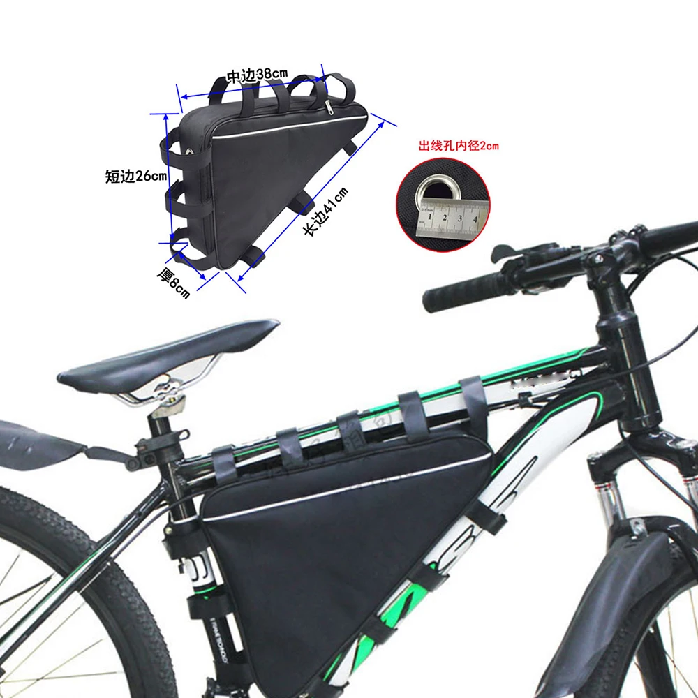 41cmx38cmx26cmx8cm Electric Bicycle Triangle Battery Bag Bicycle Frame Triangle Bags eBikeLithium Battery Storage Bag