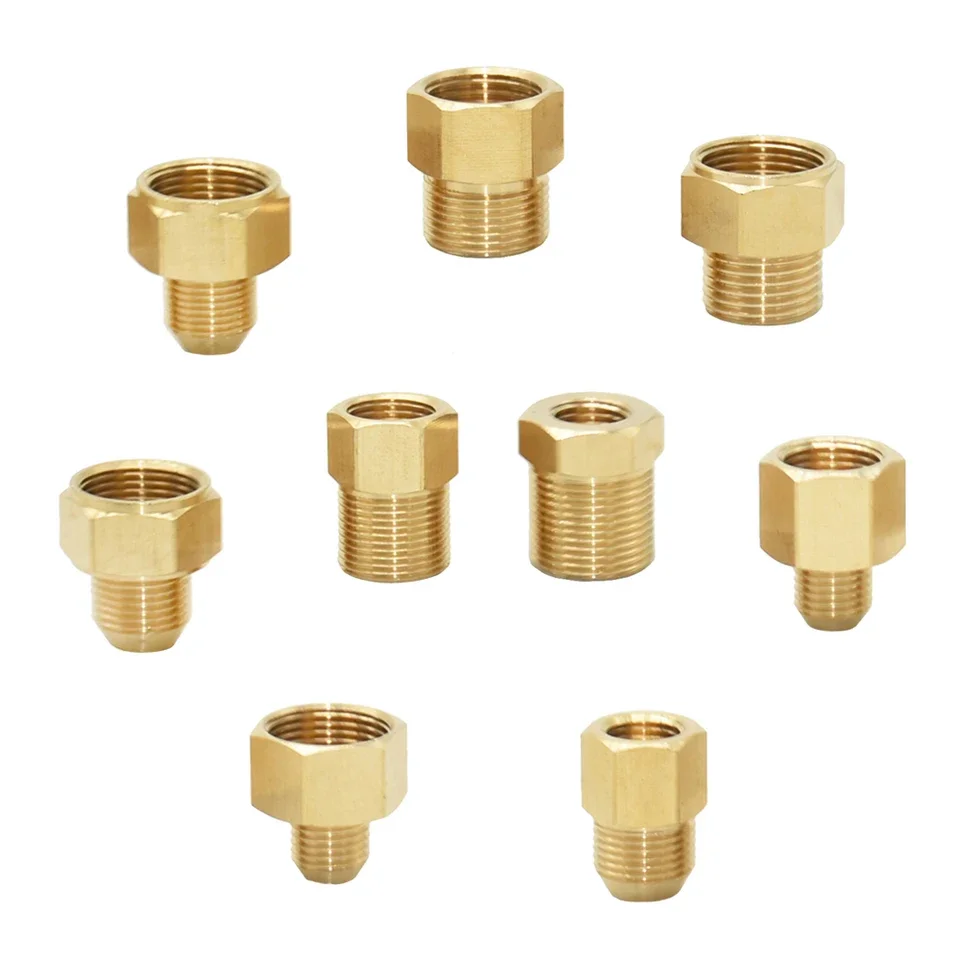 Brass garden water connector for hose repair with G1/2 and metric threads M14 M18 M22 plus 3/8 inch compatibility pressure rated