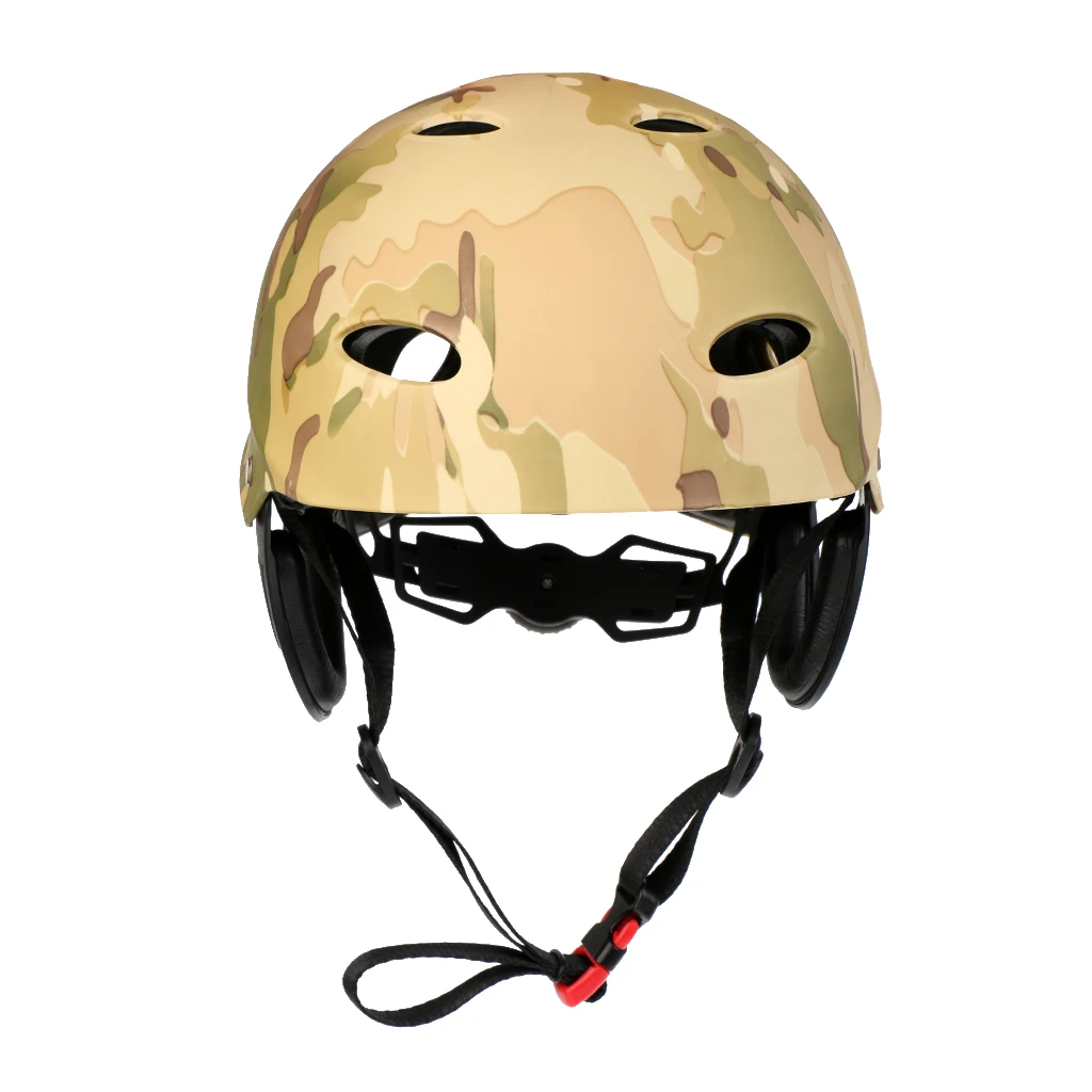 Adjustable ABS Safety Helmet Hard Cap with Ear Protectors for Kayaking Canoeing Sailing Jet Ski Wakeboard