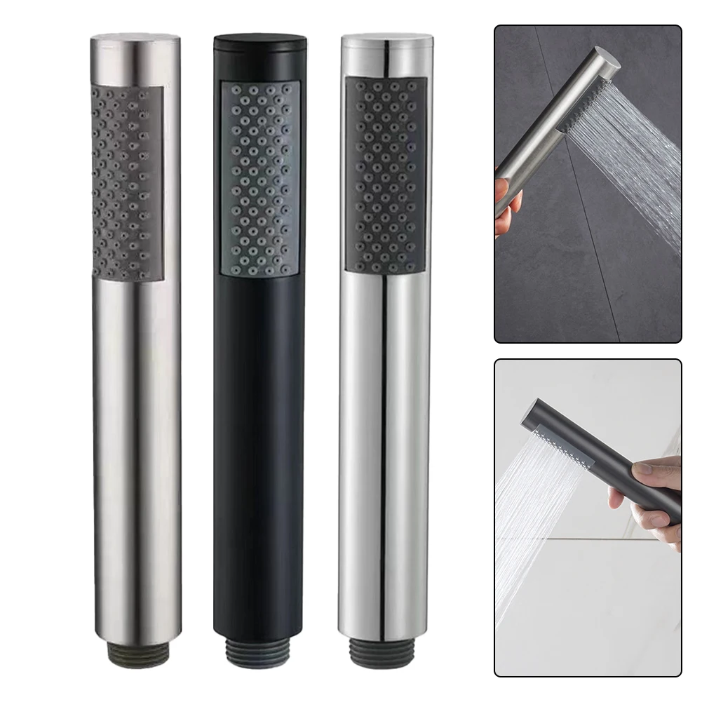 

Handheld Shower Head Hand Shower Water Saving Shower Head Stainless Steel 67 Anti-limescale Nozzles Shower Sprayer
