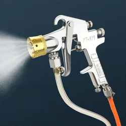 High Pressure Paint Pot 2L Sprayer Tank Spray Gun With Hose for Home Industrial Commercial Painting Spraying Coating