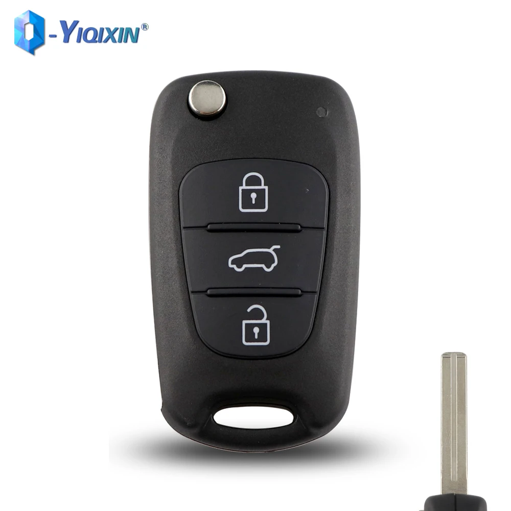 

YIQIXIN 3 Button Flip Car Key Shell For Hyundai i10/i20/i30/ix35/ix20/Elantra Accent Fob Cover Case For Kia K2 K3 K5 Rio3 Ceed