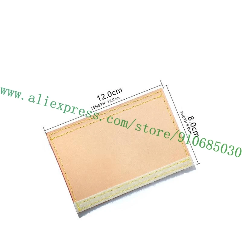 1 Piece Wide Board 8*12cm Genuine Vachetta Calfskin Pad Protector For Handbag Bag Handle Protective Sleeve Loop Anti-abrasion