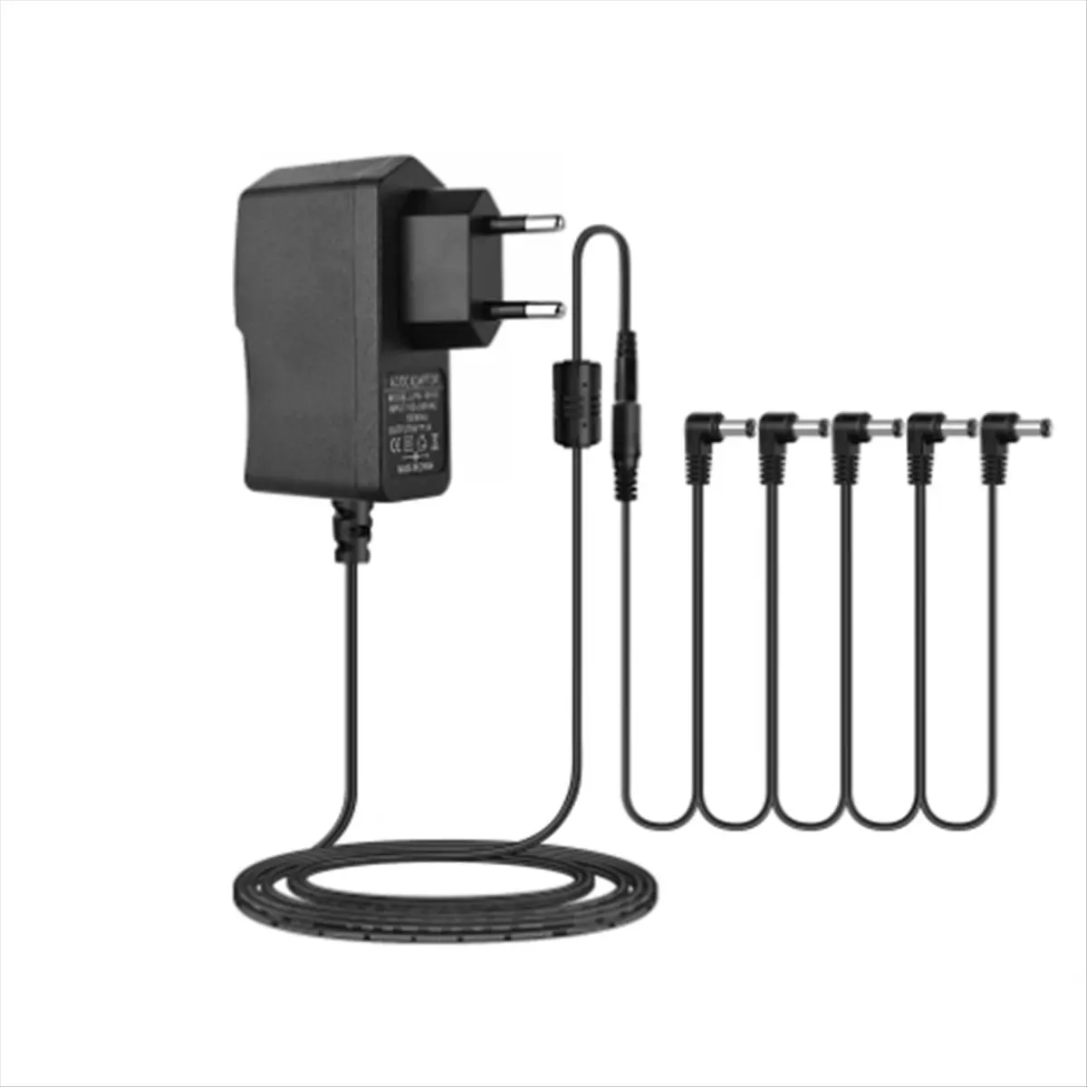 Suitable Power Adapter 5 Way Electric Guitar Effect Pedal Power Plug Parts Cables Daisy Chain Wire Pro 9V DC 850mA Plug EU PLUG