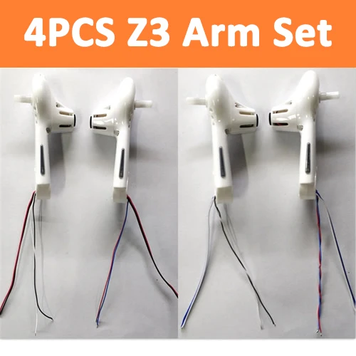 

4PCS Motor Arm Set Spare Part for SYMA Z3 Foldable FPV Drone Original Accessory Front Rear Arm with Engine