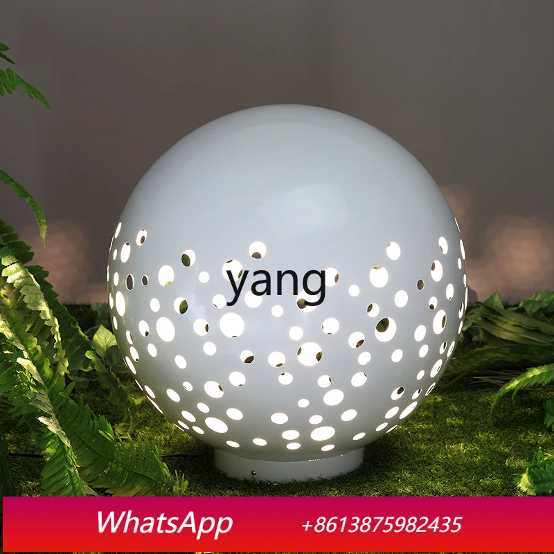 

CX round stainless steel lawn ornament courtyard landscape park decoration ornament outdoor waterproof