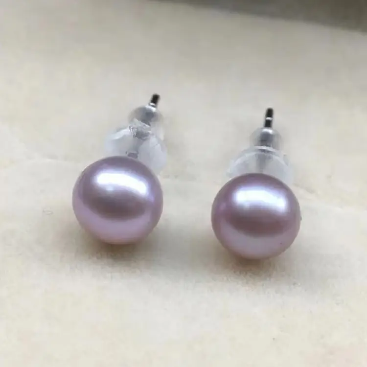 Limited time promotional price/Simple pearl earrings AAAA9-10mm elegant natural pearl earrings 925s