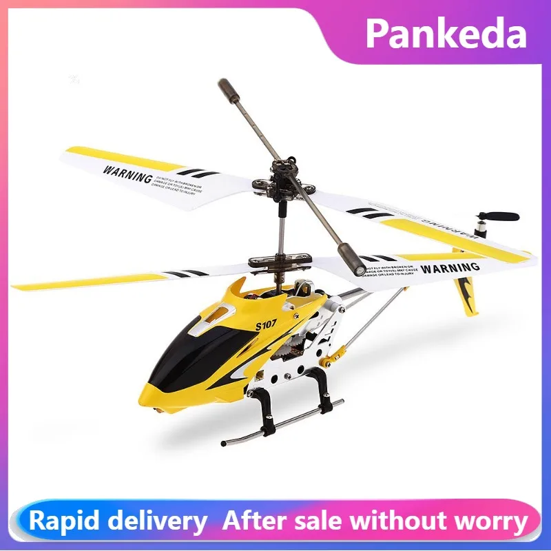 S107H Remote Control Aircraft Three-Channel Remote Control Fixed Height Multi-Function Helicopter Electric Model Toy Boy Gift