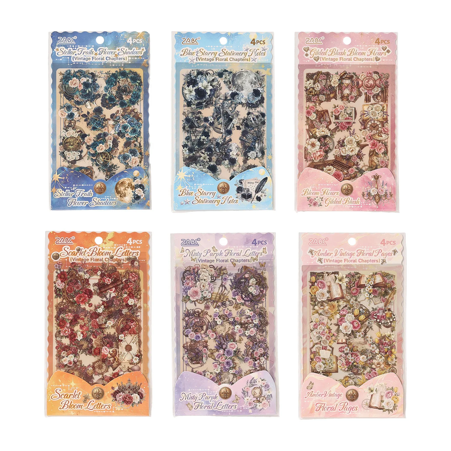20sets/lot Kawaii Stationery Stickers Flowers and Old Chapters Diary Planner Decorative Sticker Scrapbooking Craft Sticker