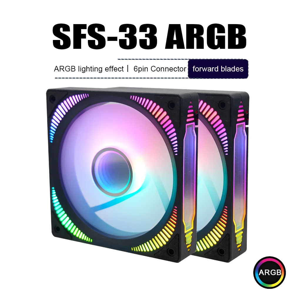 

Manmu Высококачественный вентилятор 120 мм 6-контактный охлаждающий вентилятор корпуса ПК Охлаждающий радиатор корпуса компьютера Вентиляторы