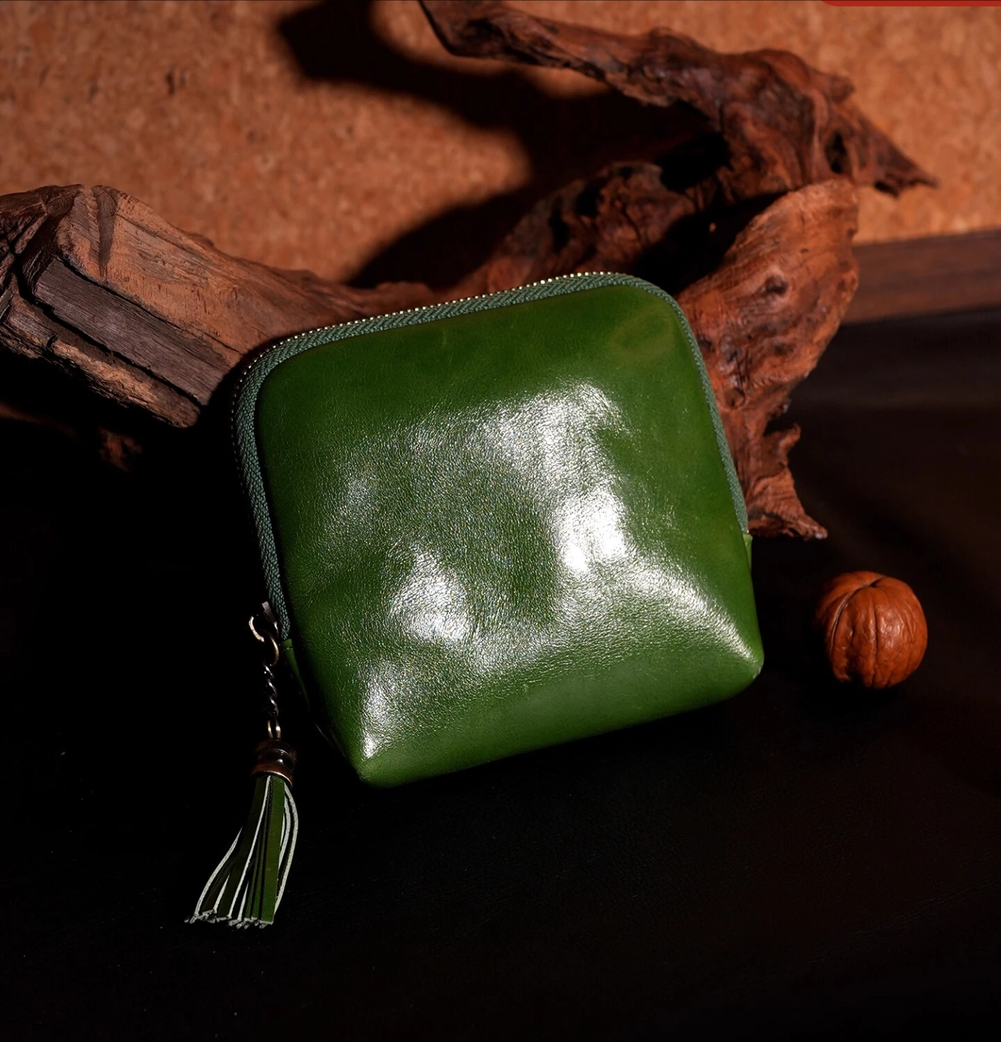 

Handmade Genuine Leather Portable Cultural and Play Item Storage Bag High-End Portable Bracelet Storage Pouch Jewelry Bag