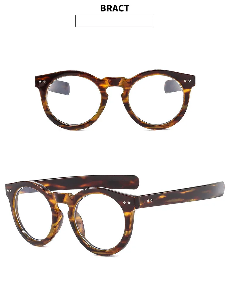 Vintage Runde Photochrome Myopie Brille Modedesigner Männer Frauen Outdoor Farbwechsel Fahren Kurzsichtige Brillen -1,5-2,0 – Detail 18