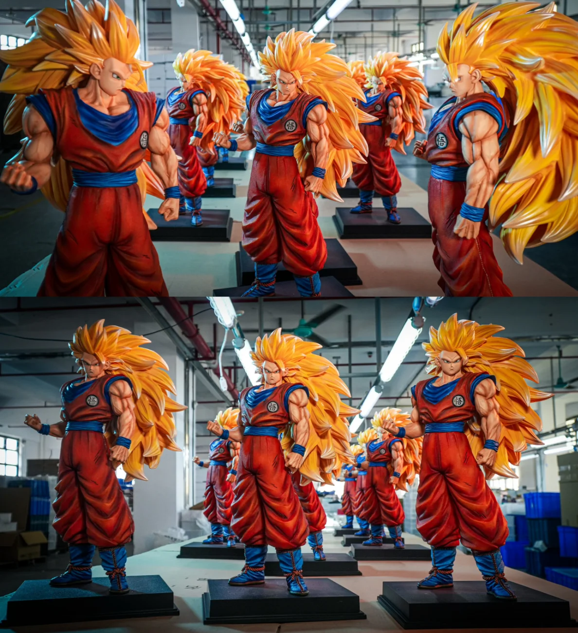 JT Studio Dragon Ball Super Three Goku 54cm Super Large Saiyan Handmade Collectible Ornament Statue Model