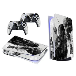 Pegatina de piel para consola Playstation 5 y 2 controladores, calcomanías de vinilo para PS5, edición de disco estándar The Last of Us