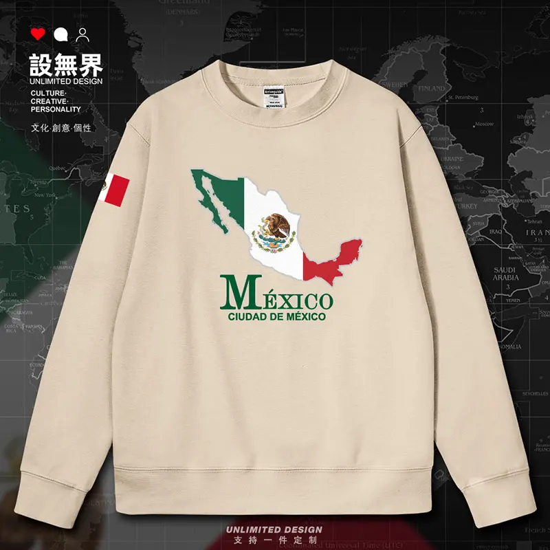 Mexico National Map mens hoodies pullovers jerseys for men crewneck sweatshirt men's sports fashion new clothes autumn winter