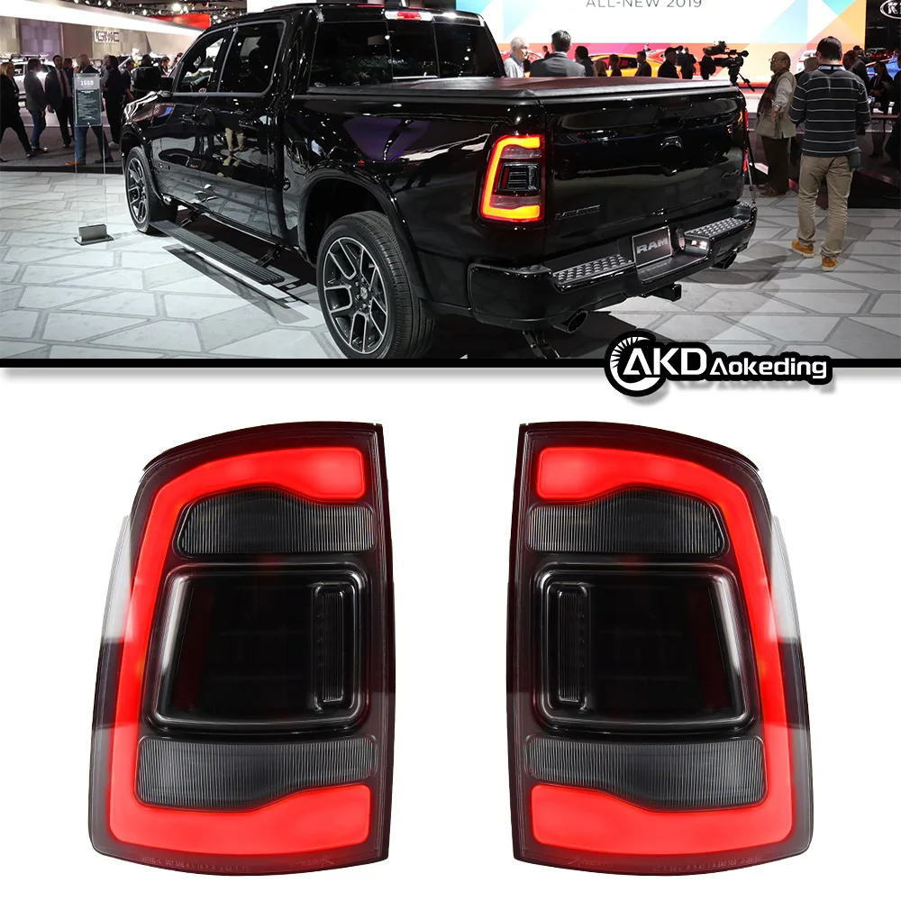 

Taillights For 09-18 Dodge RAM 1500 2500 3500 Tail Light LED Style Running Signal Brake Reversing Parking Lighthouse Facelift