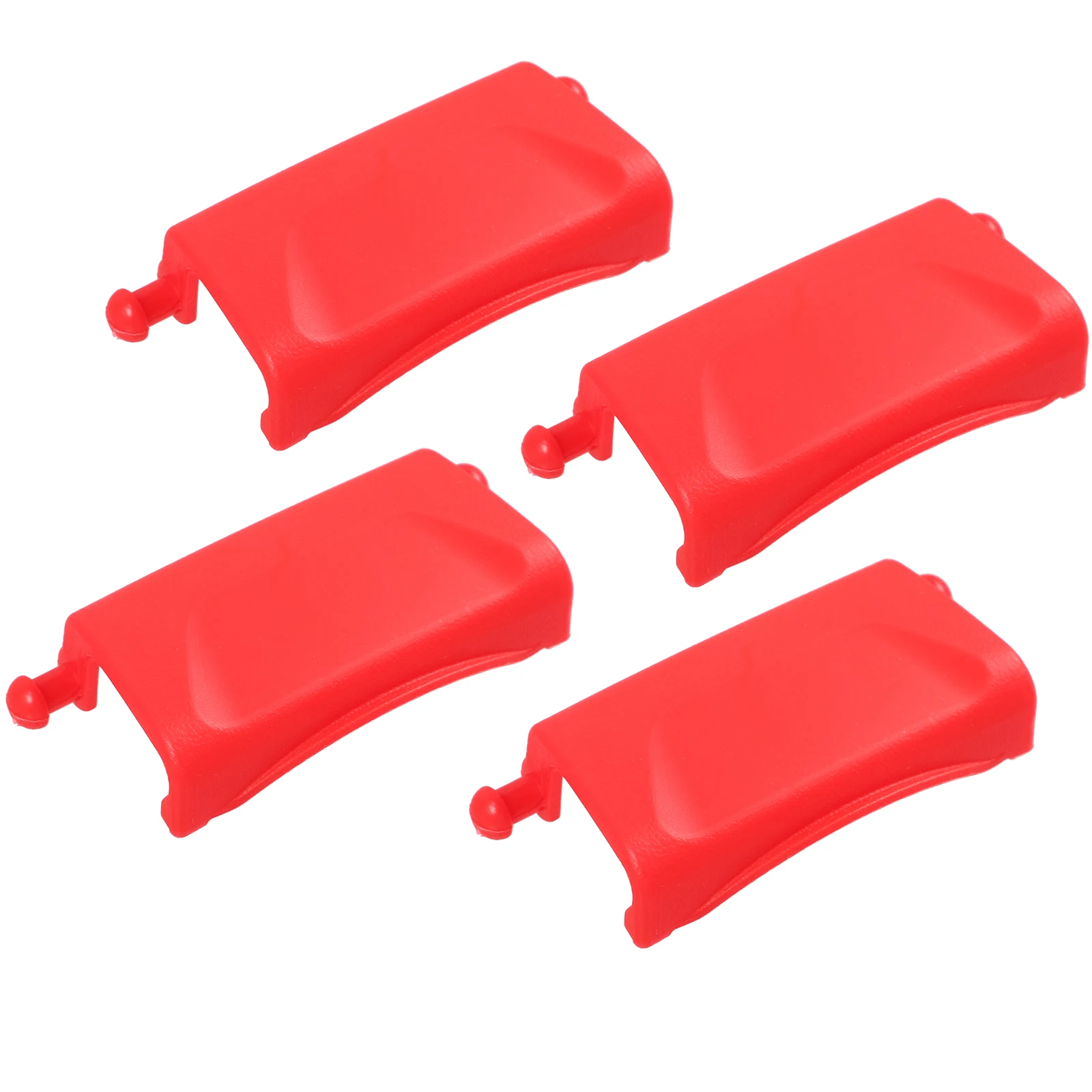 

4pcs Tail Box Buckle Plastic Shockproof Latches for Motorcycle Tour Pack Trunk Red Buttons Durable Storage Baggage Rack