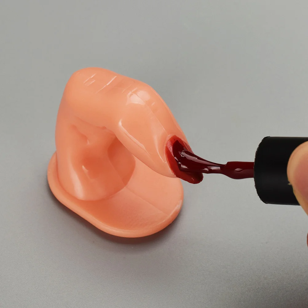 10 pçs manicure prática arte do prego dedos falsos suporte de treinamento reutilizável acrílico gel prática da arte do prego para iniciantes salão de beleza