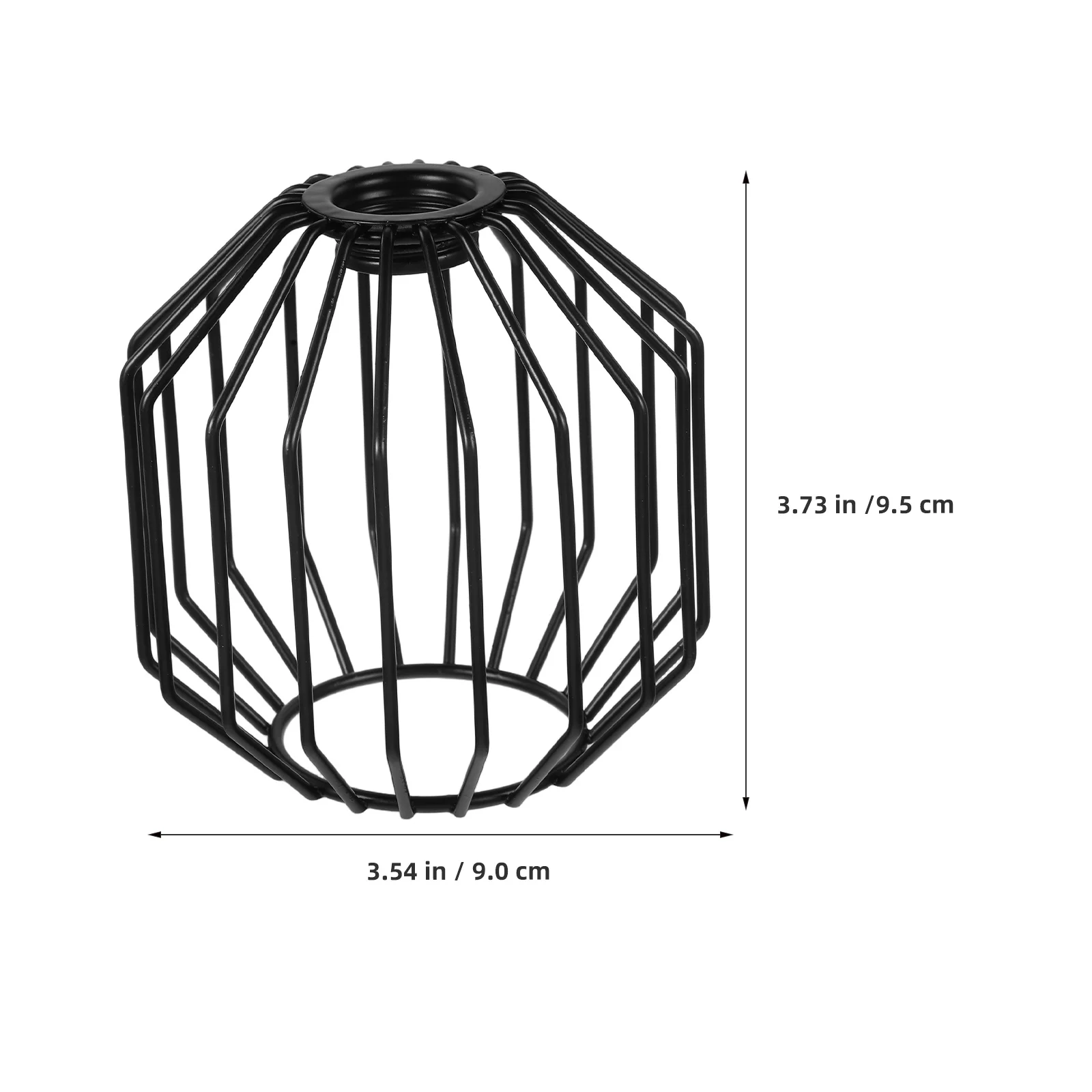 2 szt. Żelazny klosz w kształcie klatki dla ptaków, rustykalny metalowy pokrowiec na lampę, zamiennik do lamp wiszących w stylu industrialnym
